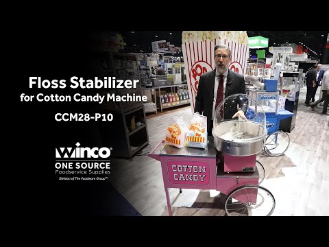 Winco Floss Stabilizer for Cotton Candy Machine | CCM28-P10 - video from Winco