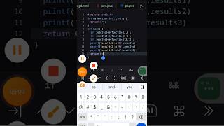 C Function Parameters different variables#shorts #c#function #parameter#variables# #printf#coding