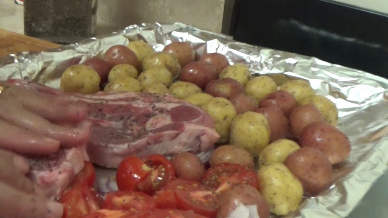 Lamb chops with potatoes in oven YouTube