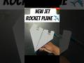 How to make homemade origami jet rocket plane ✈️ #diy #paper #origami #craft #papercraft #shorts