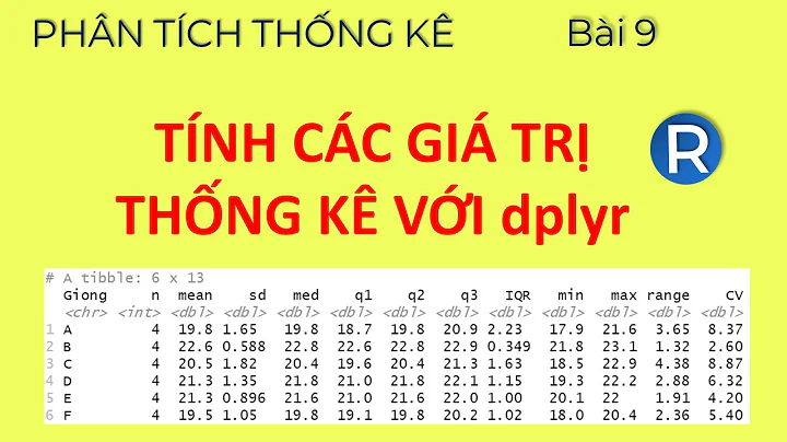 Phân tích thống kê mô tả với R | Learn to do SCIENCE