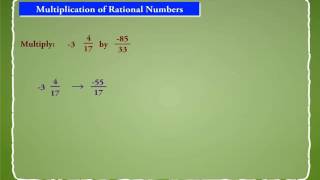 Multiplication of Rational Numbers