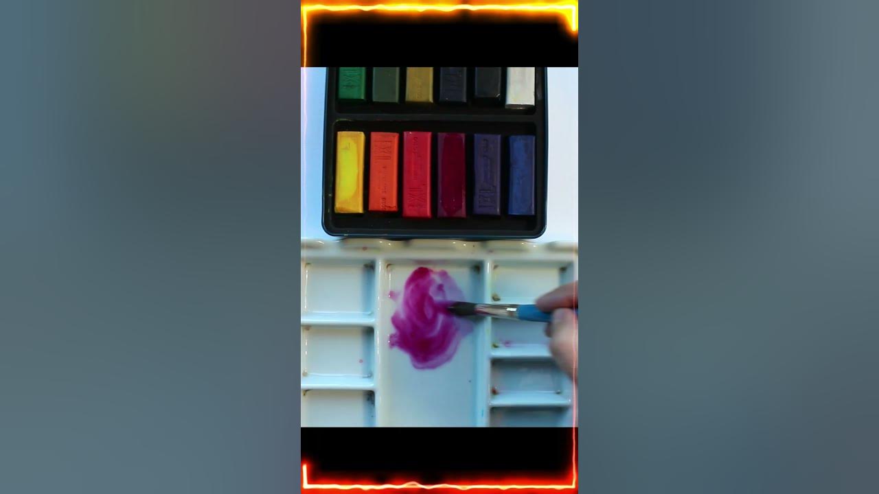 Derwent Inktense Blocks Swatch, Review, Painting & Comparison with