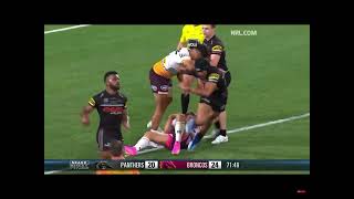 Reece Walsh gets owned and makes broncos lose the GF #nrl #grandfinal #nrlgrandfinal #reecewalsh
