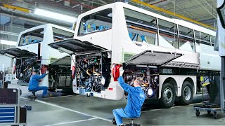 Inside Billions $ German Factory Producing Massive Luxurious Bus - Production Line