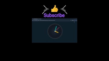 🌈HTML & CSS DURATION ANALOG CLOCK #coding #htmlcssjs #webdesign #shorts