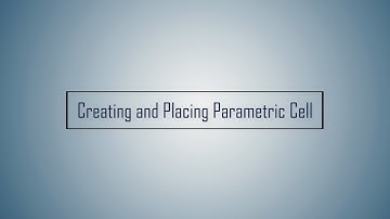 5 - MicroStation Parametric Modeling: Creating & Place Parametric Cell Live SIG Excerpt Feb 26 2019
