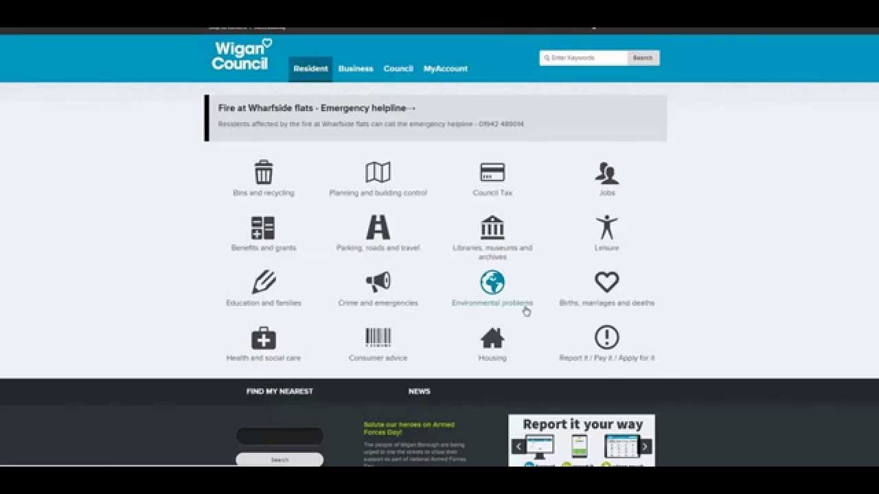 Wigan coucil MyAccount is the new way to use council services. YouTube