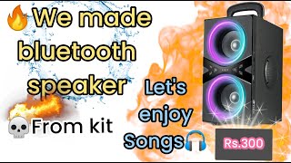 We make Homemade bluetooth speaker