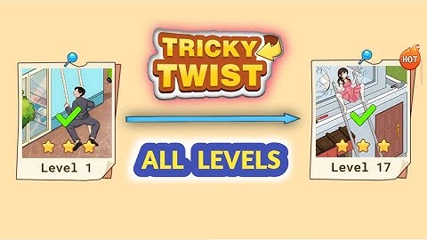 Tricky Twist Puzzle Level 1-17 | No Commentary, No Music | Android Gameplay