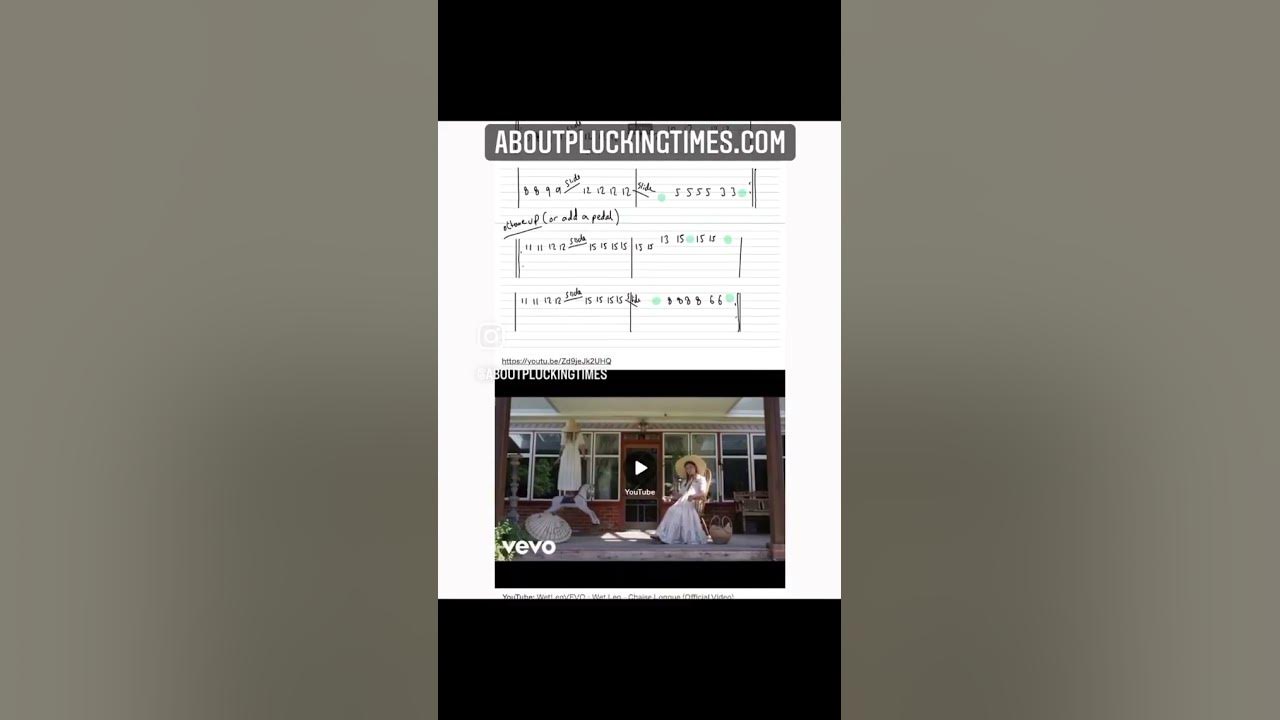 Wet Leg - Chaise Longue #guitar #bass #tabs #chords #guitartab
