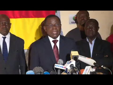 Présidentielle au Cameroun, le candidat Maurice Kamto revendique la victoire Présidentielle au Cameroun, le candidat Maurice Kamto revendique la victoire