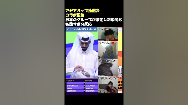 【アジアカップ抽選会】日本のグループが決定した時の各国サポの反応