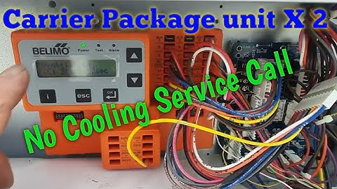No Cooling service call 2 carrier package units not cooling