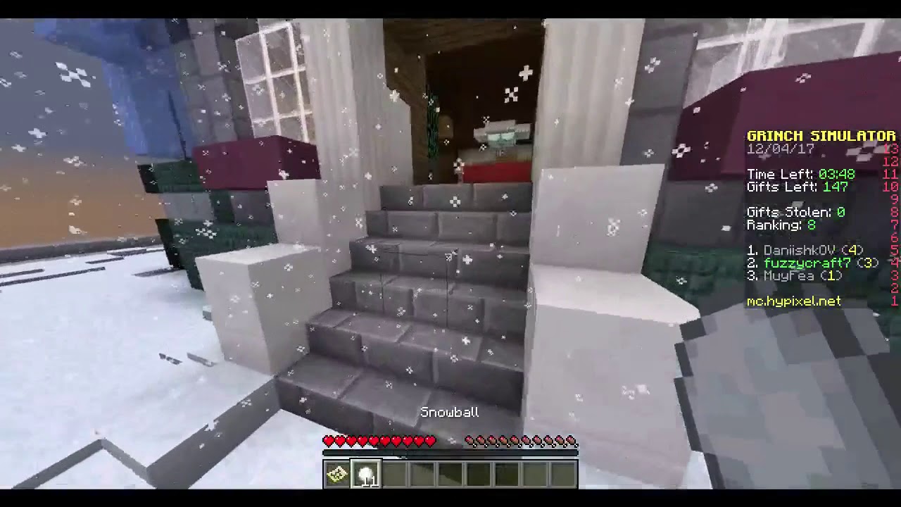 Santa Says and Stealing Christmas as the Grinch - Hypixel Minigames