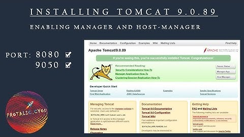 Install & configure Tomcat 9 on Linux machine with the Manager and Host Manager enabled port: 9050