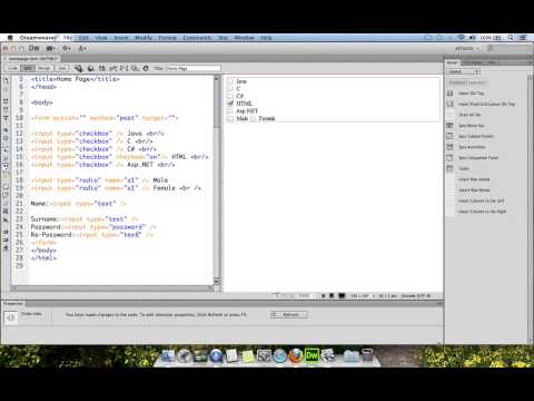 (Dreamweaver CS6) Textbox tag