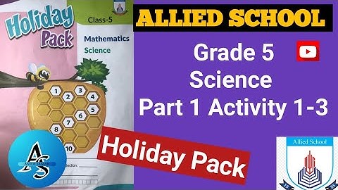 Class5 Allied School Holiday Pack Science part1,Grade 5 summer Pack AlliedSchool Science