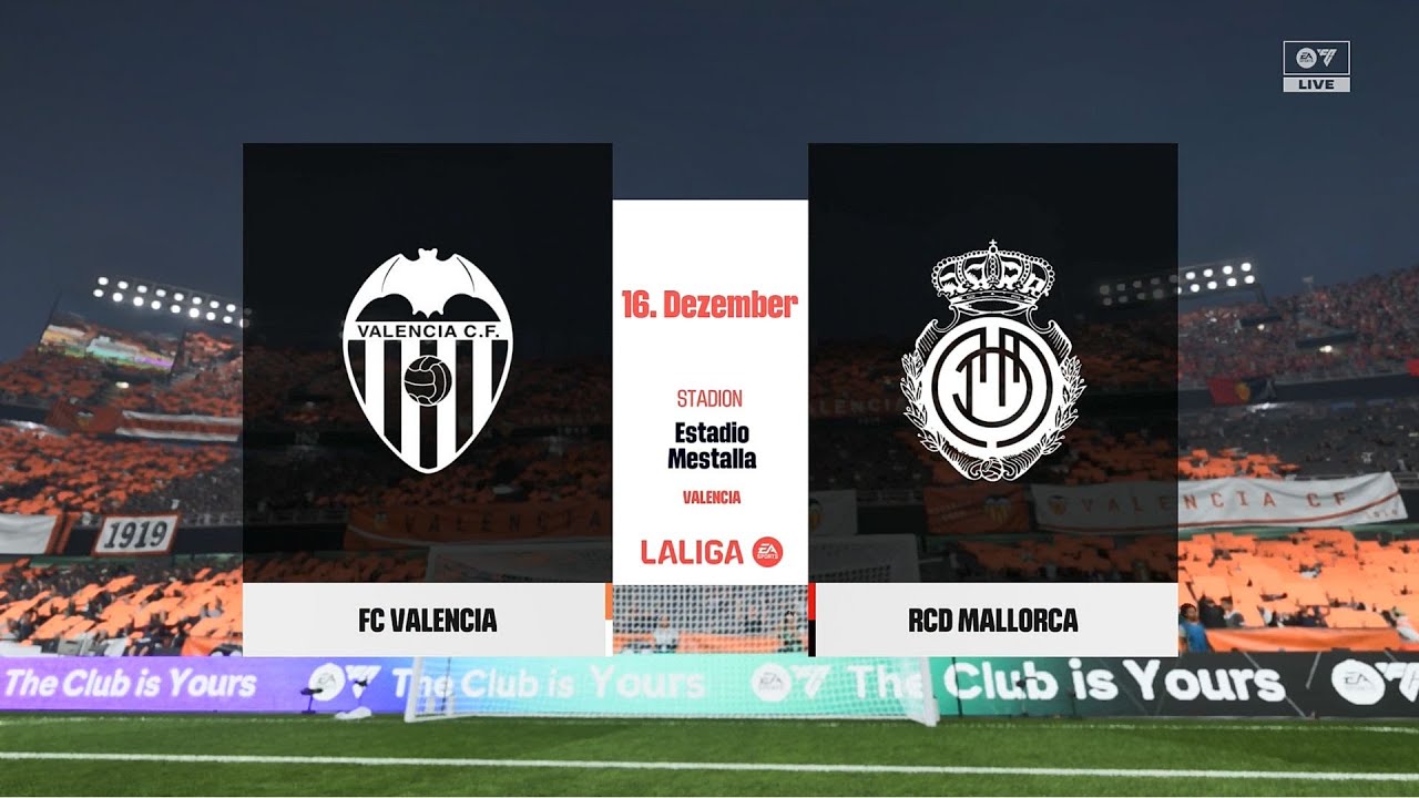 EA Sports FC 26 | Valencia CF vs Mallorca - Estadio Mestalla | Gameplay PS5