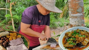 Traditional Chinese Herb Pork Belly, Mushroom, and Tofu Pok,  Simple & Authentic Bak Kut Teh