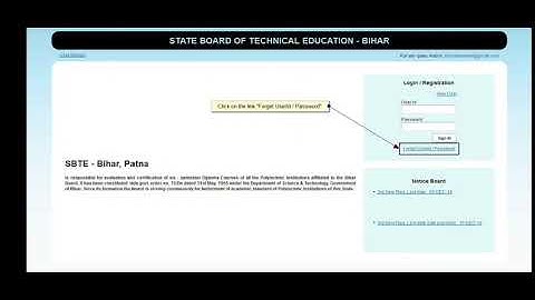 How to RESET FORGET PASSWORDin SBTE Online Bihar ||#Sbteonline