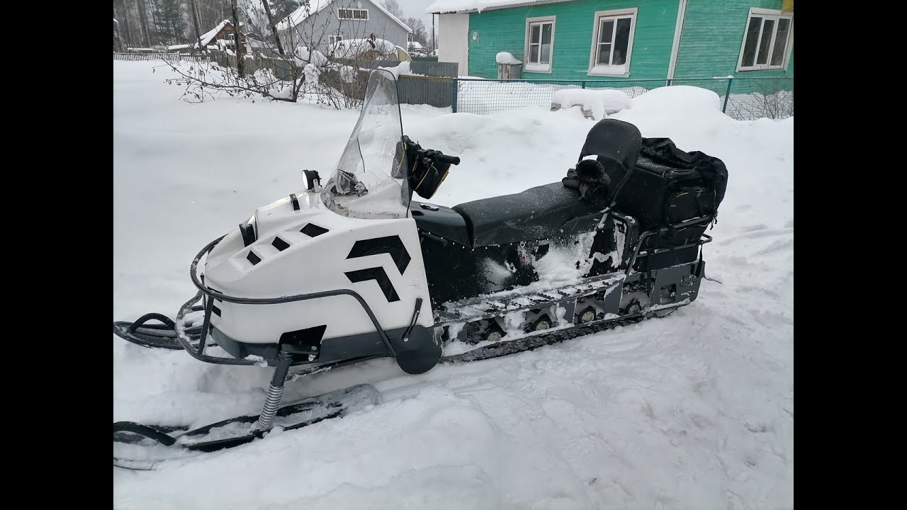 Новый снегоход Хома 600SWT.Обкатка в лесу, часть 1.