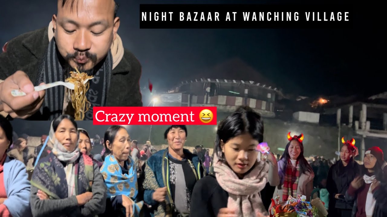 First time night Bazaar at Wanching Village 😇