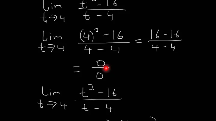 Limit (t^2 -16) (t-4)