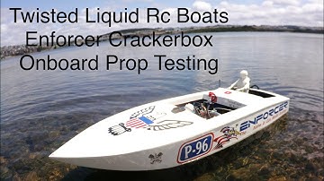 Enforcer Crackerbox Rc Boat Onboard Prop Testing
