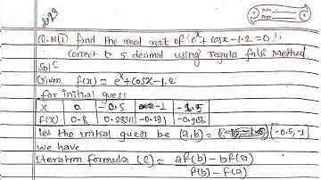 Regula Falsi Method in nepali,UNIT-2 |Numerical methods in nepali|PU,POU,TU|non linear equation