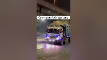 High Speed Cars vs Unmarked Speed Bump #shorts #speedbumps #car #truck