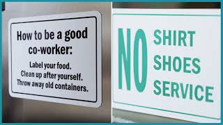 SmartSign.com - Quality You Can Trust. Customize in 7 Vivid Colors.