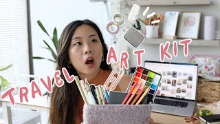 My Travel Art Kit | On-the-go gouache and sketch essentials | setup & tips