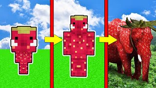 КАК МЕНЯЛСЯ КЛУБНИЧНЫЙ СЛОН МОБ И ЕГО ЖИЗНЕННЫЙ ЦИКЛ В МАЙНКРАФТ ! ЭВОЛЮЦИЯ И ТРОЛЛИНГ