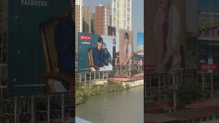 Famous Oppa baekhyun | billboard in guada #baekhyun #bench #billboard Wealth