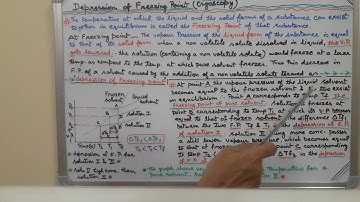 Solutions Continued..(Cryoscopy)