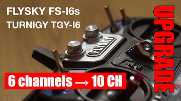 FlySky i6 upgrade mod 6ch to 10 channels. Turnigy TGY-i6 10ch How to Tutorial.