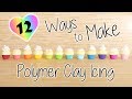 12 Ways to Make Icing/Frosting│Polymer Clay DIY Tutorial