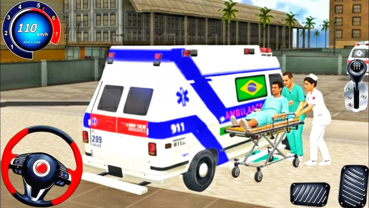 New Police Ambulance Rescue Driving 3D Simulator 911 US Emergency Landing Game 2026 Android Gameplay