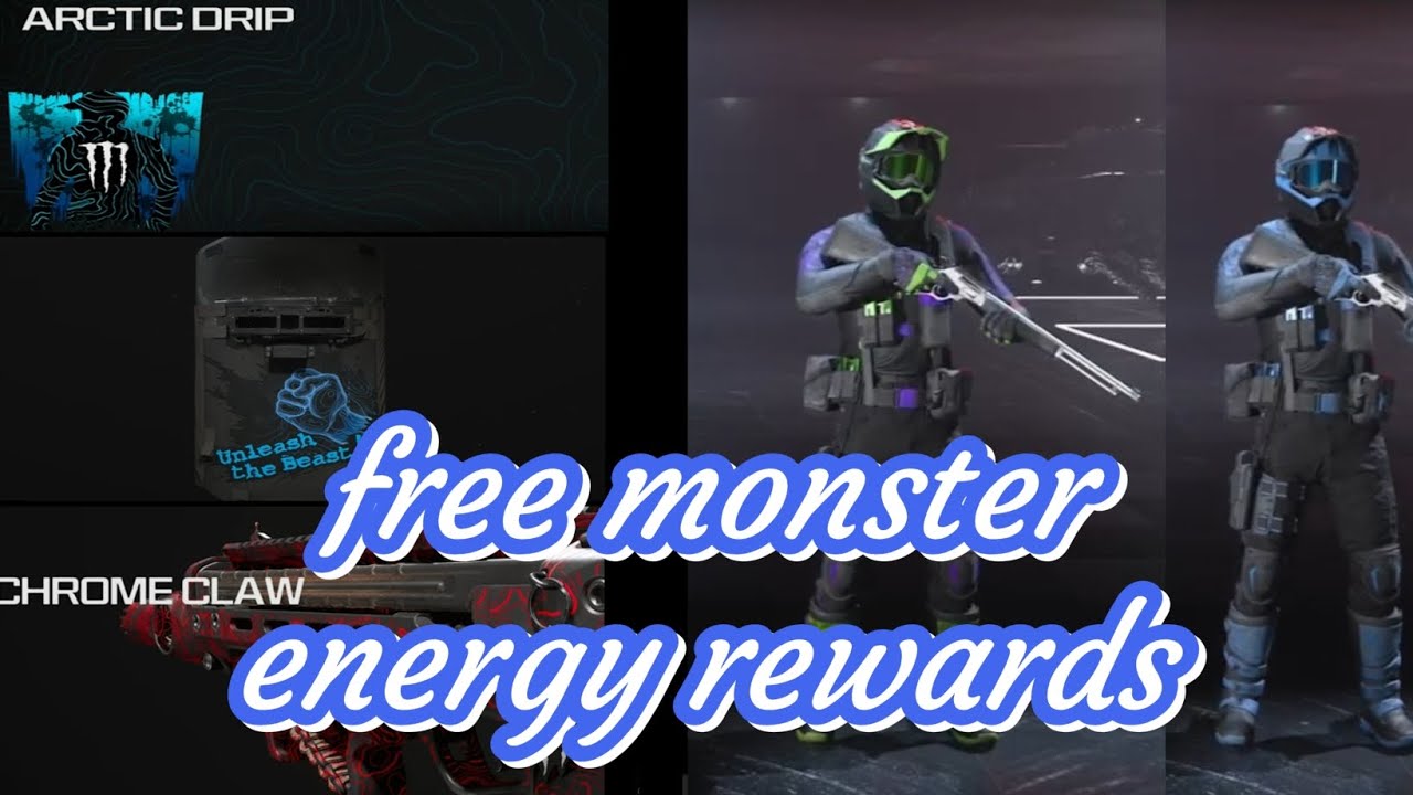 How to get the free monster energy rewards in mw3