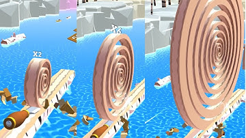 Spiral Roll 🏐🏐🏐  MAX LEVELS Gameplay Walkthrough ios,Android NEW UPDATE slice it all