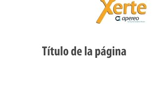 XERTE - Texto_Título de la página