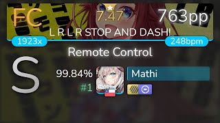 Mathi | Tokino Sora \u0026 Roboco-san - Remote Control [L R L R STOP AND DASH!]+HDDT 99.84% {#1 763pp FC}