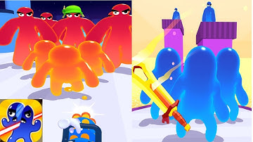 Blob Shooter 3d: Assassin Hit - gameplay walkthrough all levels 1 - 20 ! android,iOS