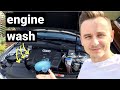 Engine cleaning with a pressure washer - Audi A4 B8 2.0 TDI