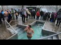 КРЕЩЕНИЕ 2021. WINTER SWIMMING IN ICE bath HOLE