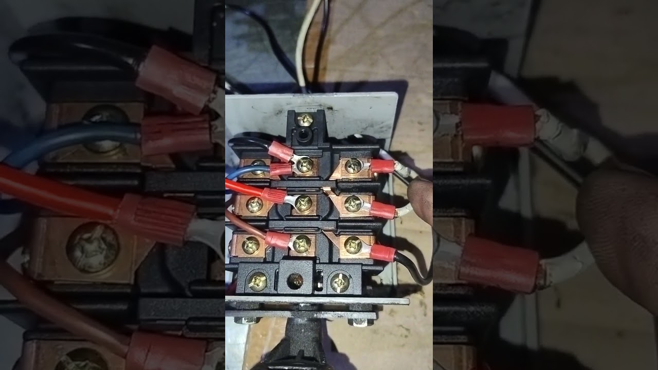 ligação motor monofásico 4 polos chave reversora CR 800/30 ampéres montadora de pneus.