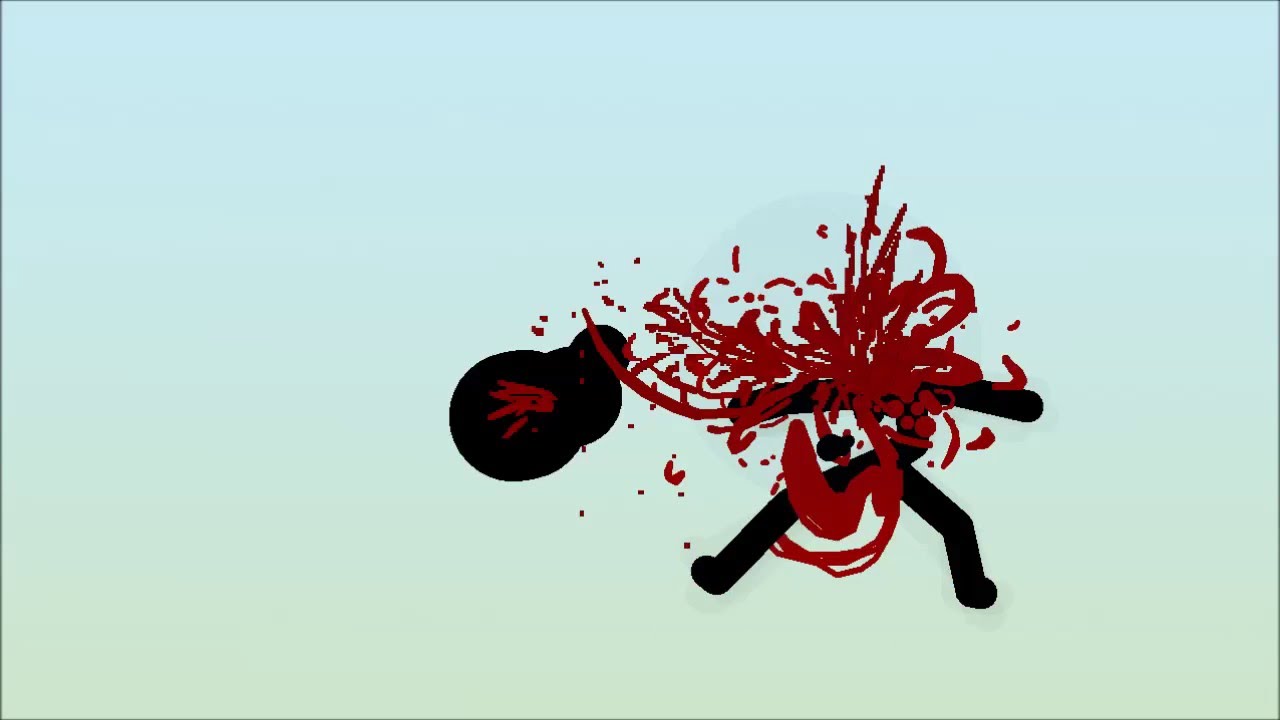 HEAD EXPLOSION (A lot of Blood) - Pivot Stick Figure Animation - YouTube