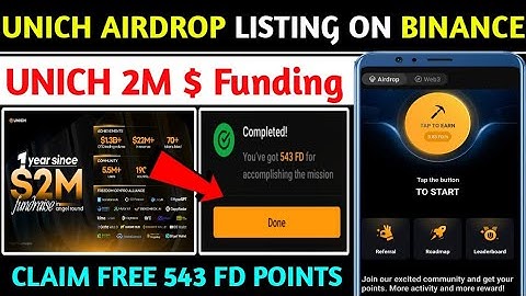 💠UNICH Airdrop Listing On Binance , Bitget , KuCoin | UNICH Airdrop Claim Free 543 FD Points