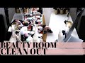 BEAUTY ROOM CLEAN OUT | CLEANING + ORGANIZING MY VANITY